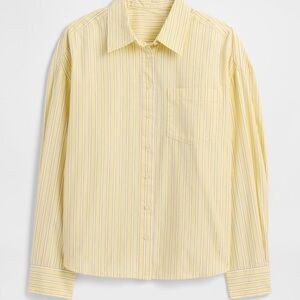 GAP Yellow Striped Button-Down Shirt